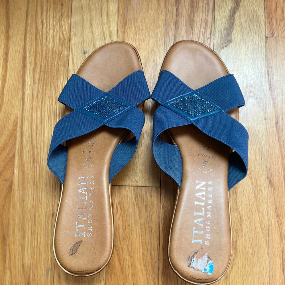 Italian Shoemakers blue  size 7 1/2 sandals